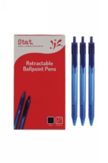 Picture of PEN STAT 1.0MM BP RETRACTABLE MEDIUM BLUE