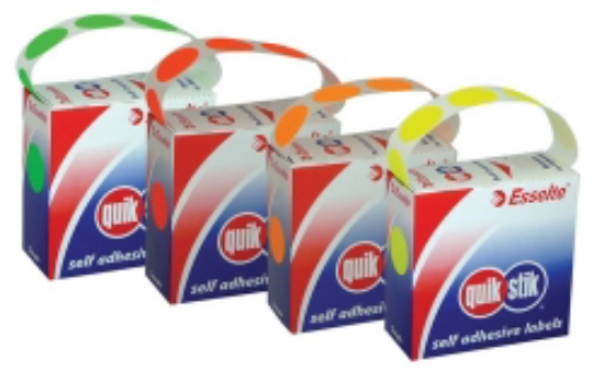 Picture of LABEL QUIK STIK DISPENSER 14MM DOT STICKERS