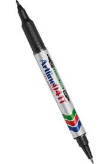 Picture of MARKER ARTLINE 041T TWIN TIP BLACK