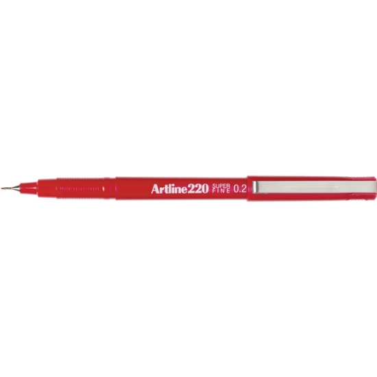 Picture of MARKER ARTLINE 220 SUPERFINE POINT RED 0