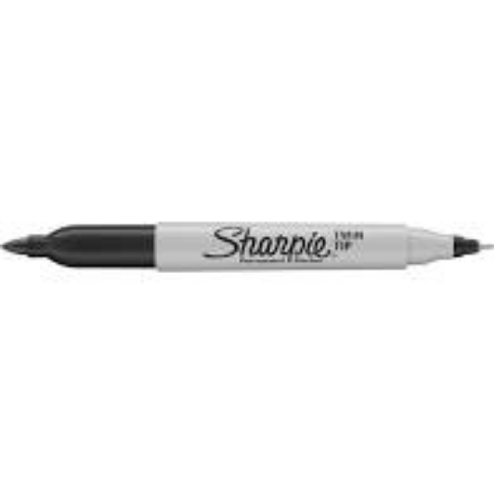 Picture of MARKER SANFORD SHARPIE TWIN TIP BLACK