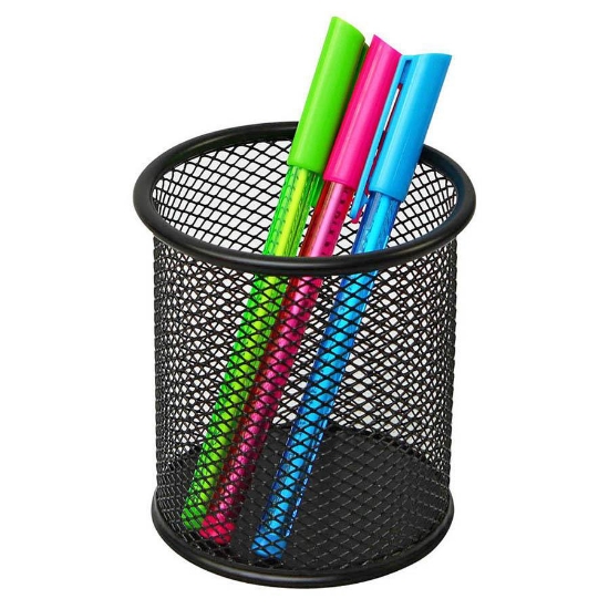 Picture of MESH PEN & PENCIL HOLDER ITALPLAST BLACK