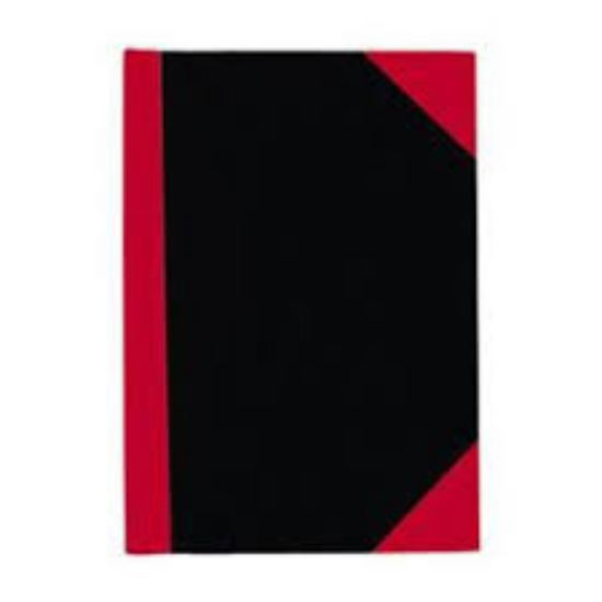 Picture of NOTE BOOK A5 BLACK & RED 200LF