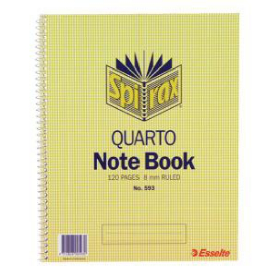 Picture of NOTE BOOK SPIRAX 593 10X8