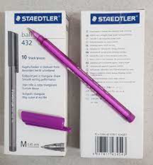 Picture of PEN STAEDTLER BP STICK ICE 432 MED PURPLE