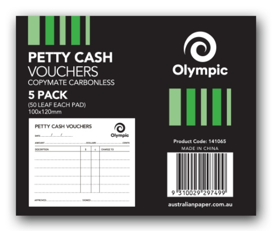 Picture of PETTY CASH VOUCHER TUDOR 100X120 50LF PK