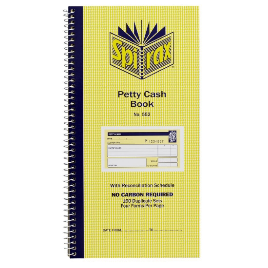 Picture of PETTY CASH VOUCHERS SPIRAX 552