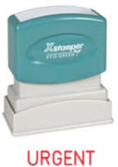 Picture of X-STAMPER 1103 URGENT RED