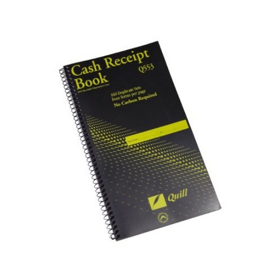 Picture of CASH RECEIPT BOOK QUILL Q553 4 TO VIEW