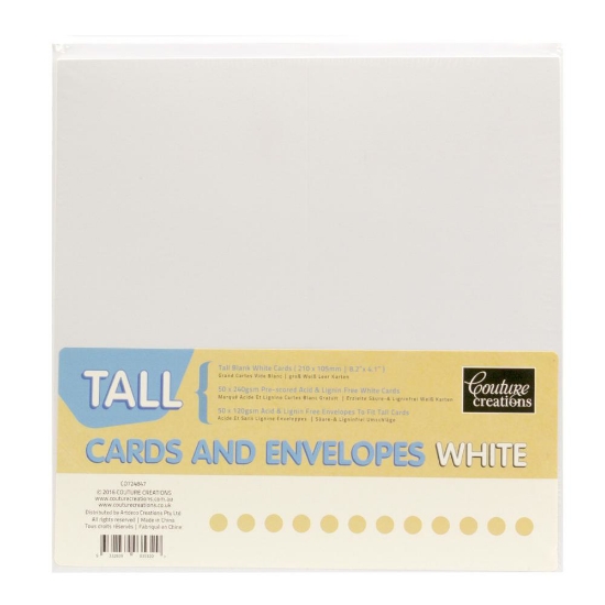 Picture of CC TALL CARDS/ ENV WHITE 50PK