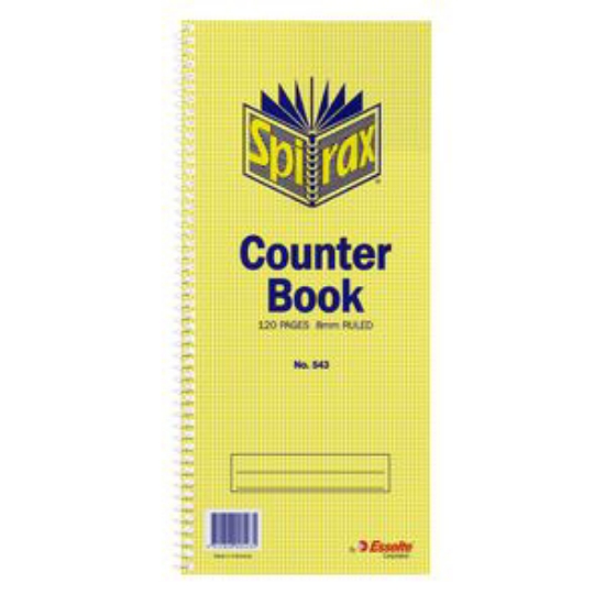 Picture of COUNTER BOOK SPIRAX 543 FEINT