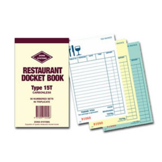 Picture of DOCKET BOOK ZIONS RESTAURANT SM SMALL