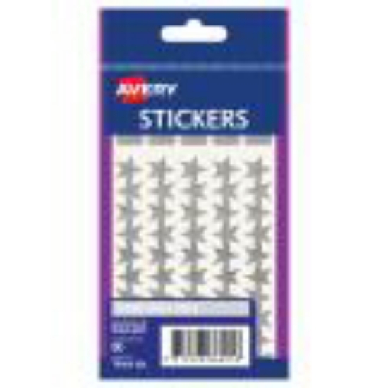 Picture of LABEL AVERY F/P STARS SILVER SMALL 93235