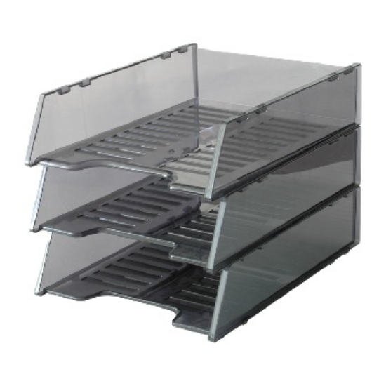 Picture of LETTER TRAY ITALPLAST/KINGS SMOKE