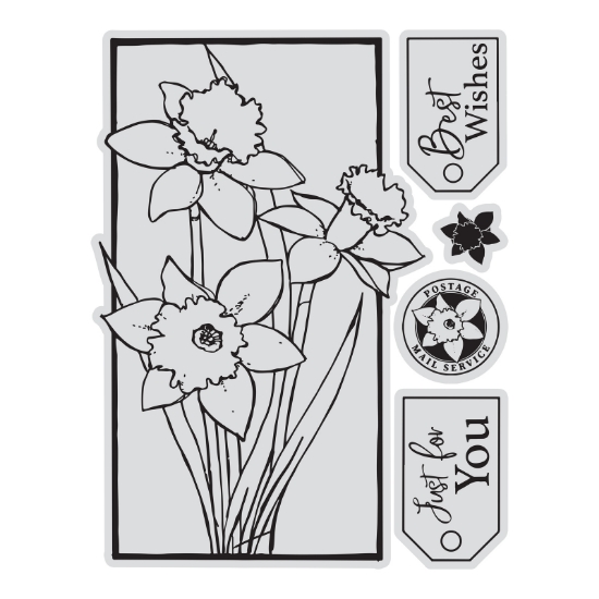 Picture of FRAMED DAFFODILS STAMP SET