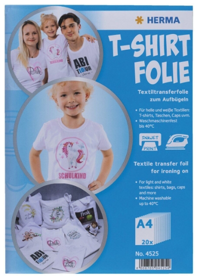 Picture of T-SHIRT FOIL A4 FOR LIGHT TEXTILES