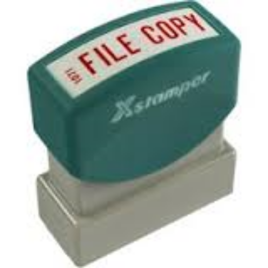 Picture of X-STAMPER 1071 FILE COPY RED