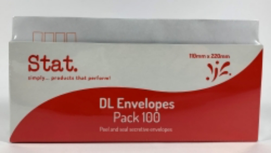 Picture of ENVELOPE STAT DL SECRET PEEL/SEAL PK100