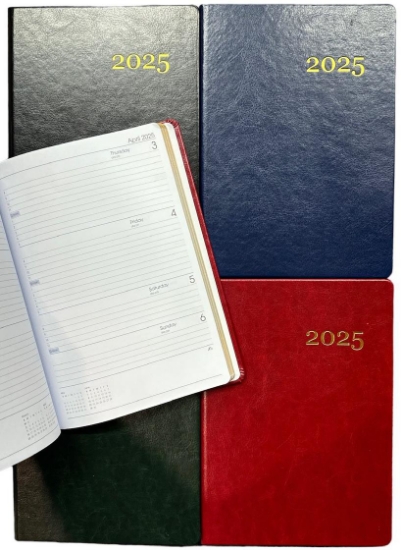 Picture of 2025 DIARY A5 WTV PU COWHIDE GUILT