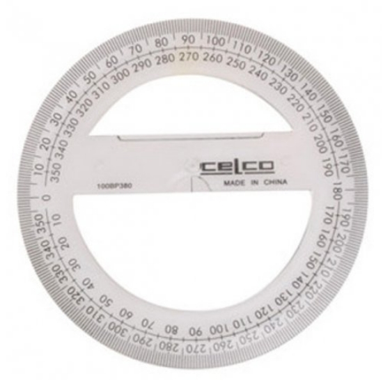 Picture of PROTRACTOR OSMER 10CM 360 DEGREE CLEAR