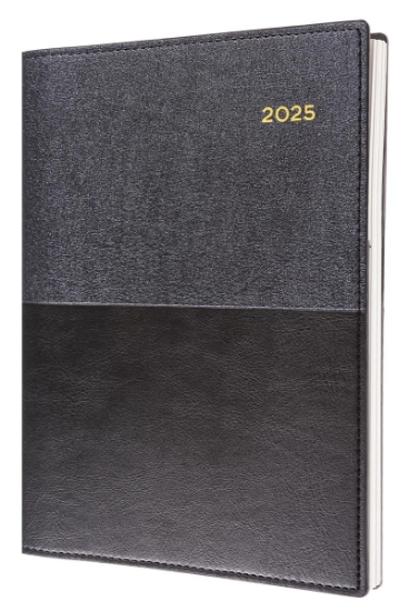 Picture of DIARY 2025 COLLINS VANESSA A4 WTV BLACK