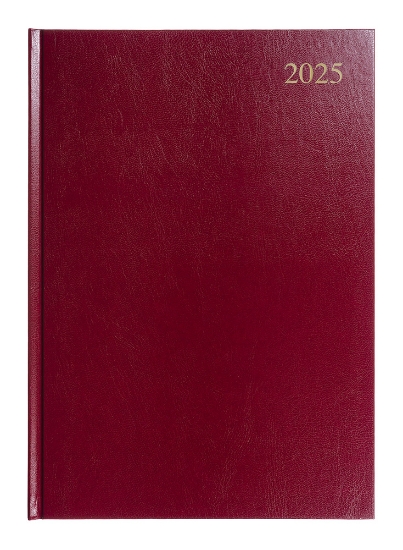 Picture of DIARY 2025 COLLINS ESSENTIAL A5 1DTP MAROON