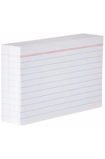 Picture of SYSTEM CARD 150X100MM 6X4 RULES WHITE