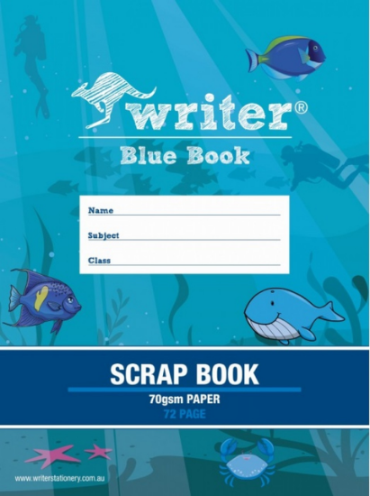 Picture of SCRAPBOOK WRITER BLUE COVER 72PAGE