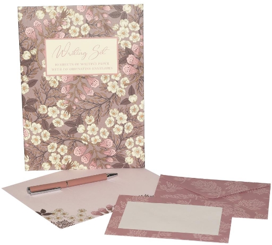 Picture of WRITING SET POUCH FOXGLOVE