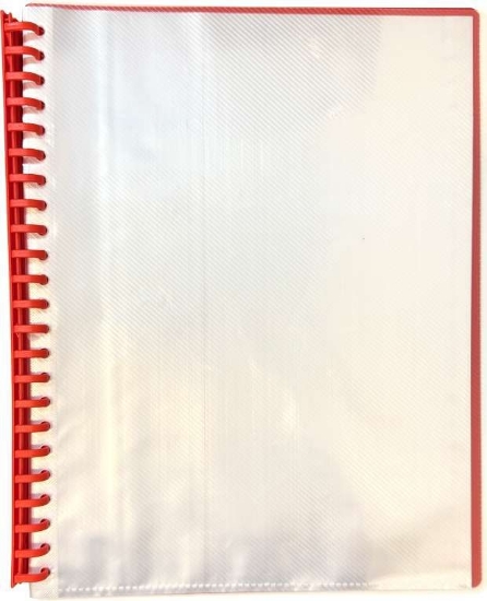 Picture of DISPLAY BOOK RED CLEAR FRONT