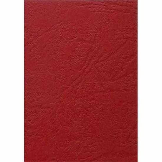 Picture of BINDER COVER L/GRAIN RED A4 250GSM