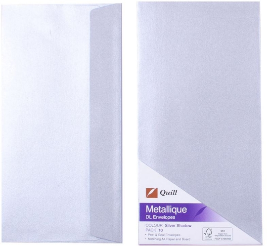 Picture of ENVELOPE QUILL DL SILVER SHADOW