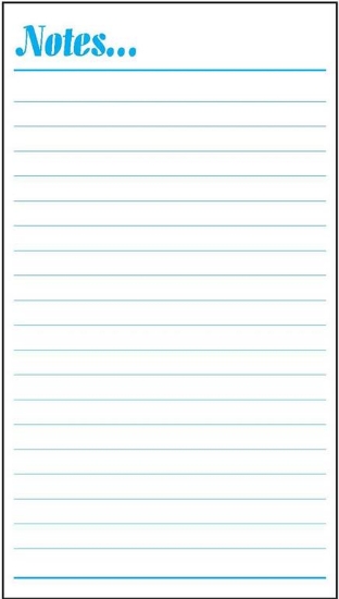 Picture of NOTE PAD 88X160MM